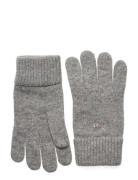 Shield Wool Gloves Accessories Gloves Finger Gloves Grey GANT