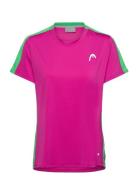 Tie-Break T-Shirt Women Sport Women Sport Clothing Sports Tops & T-shirts Sport T-Skjorte Pink Head