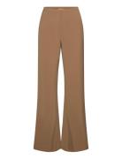 Sgleah, 2013 Triacetate Organza Designers Trousers Wide Leg Brown STINE GOYA