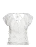 Malaika Top Designers Blouses Short-sleeved White Ida Sjöstedt