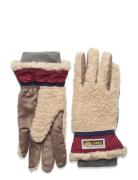 Teddy 5Finger-Navy Accessories Gloves Finger Gloves Beige Elmer By Swany