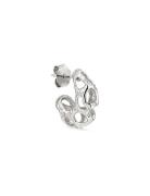 Small Chunky Space Earrings  Designers Jewellery Earrings Hoops Silver Jane Koenig