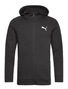 Evostripe Full-Zip Hoodie Dk Sport Sport Clothing Sport Sweatshirts & Hoodies Sport Hoodies Black PUMA