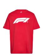 F1 Ess Logo Tee Sport Men Sports Clothes Sport Tops Sport T-Skjorte Red PUMA Motorsport