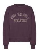 Graphic Fleece Crew Sport Sport Clothing Sport Sweatshirts & Hoodies Sport Sweatshirts Purple New Balance