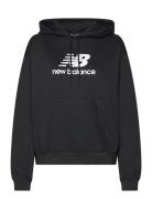 Sport Essentials Fleece Logo Hoodie Sport Women Sport Clothing Sport Sweatshirts & Hoodies Sport Hoodies Black New Balance