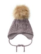 Nbfwrilla Wool Knit Hat Accessories Headwear Hats Winter Hats Purple Name It