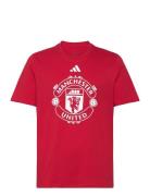 Mufc Dna Gr Tee Sport Men Men Sports Clothes Sport Tops Sport T-Skjorte Red Adidas Performance