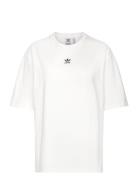 Essentials Boyfriend Tee Loose Sport Women Sport Clothing Sports Tops & T-shirts Sport T-Skjorte White Adidas Originals