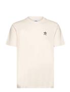 Trefoil Essentials T-Shirt Sport Men Men Sports Clothes Sport Tops Sport T-Skjorte Beige Adidas Originals