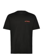 Terrex Graphic Tshirt Sport Men Men Sports Clothes Sport Tops Sport T-Skjorte Black Adidas Performance