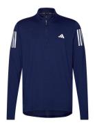 Own The Run Half-Zip Sport Men Sport Clothing Sport Fleeces & Midlayers Navy Adidas Performance