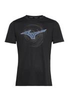 Core Rb Tee Sport Men Men Sports Clothes Sport Tops Sport T-Skjorte Black Mizuno