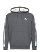 Essentials Fleece 3-Stripes Hoodie Sport Sport Clothing Sport Sweatshirts & Hoodies Sport Hoodies Grey Adidas Sportswear