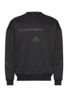 M Z.n.e. Crw Sport Men Sport Clothing Sport Sweatshirts & Hoodies Sport Hoodies Black Adidas Sportswear