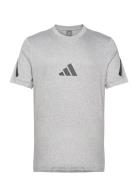 M Z.n.e. Tee Sport Men Men Sports Clothes Sport Tops Sport T-Skjorte Grey Adidas Sportswear