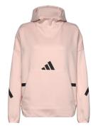 Z.n.e. Hooded Sweatshirt Sport Women Sport Clothing Sport Sweatshirts & Hoodies Sport Hoodies Pink Adidas Sportswear