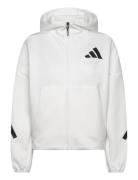 W Z.n.e. Fz Sport Women Sport Clothing Sport Sweatshirts & Hoodies Sport Hoodies White Adidas Sportswear