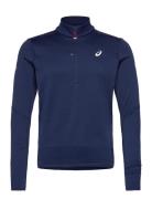 Road Winter 1/2 Zip Mid Layer Sport Sport Clothing Sport Fleeces & Midlayers Navy Asics