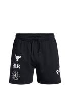 Pjt Rck Terry Flc Short Boh Sport Men Sport Clothing Sport Shorts Sport Training Shorts Black Under Armour