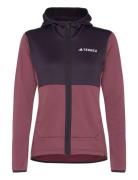 W Xpr Lt Fl H J Sport Women Sport Clothing Sport Fleeces & Midlayers Burgundy Adidas Terrex