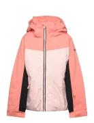 Free Jet Block Girl Jk Outerwear Snow-ski Clothing Snow-ski Jacket Pink Roxy