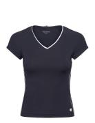 Ace V T-Shirt Sport Women Sport Clothing Sports Tops & T-shirts Sport T-Skjorte Navy Björn Borg