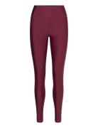 Crease High Waist Tights Sport Women Sport Clothing Sport Tights Sport Training Tights Red Casall