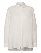 Elma Edit Clean Shirt Off White Linen Designers Shirts Long-sleeved White Hope