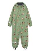 Rainwear Suit - Aop Outerwear Coveralls Rainwear Coveralls Green CeLaVi