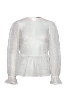 Sequins Blouse Designers Blouses Long-sleeved White Stella Nova