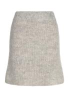 Mschannalisa Skirt Skirts Knee-length & Midi Skirts Grey MSCH Copenhagen