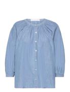 Pd-Lola Lonnie Boheme Shirt Fine De Tops Shirts Denim Shirts Blue Pieszak