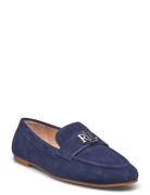 Averi Iii Suede Loafer Shoes Flat Loafers Navy Lauren Ralph Lauren