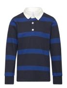 Top Rugby Shirt Tops T-shirts Polo Shirts Long-sleeved Polo Shirts Navy Lindex