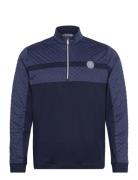 1/4 Zip Mixed Media Heritage Block Pullover Sport Men Sport Clothing Sport Sweatshirts & Hoodies Sport Sweatshirts Navy Original Penguin Golf