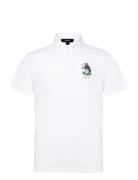 Tailored Fit Polo Bear Polo Shirt Sport Men Sport Clothing Sport Tops Sport Polos Sport Short-sleeved Polos White Ralph Lauren Golf