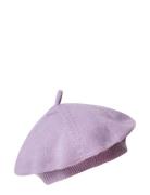 Lilac Knitted Berret Accessories Headwear Hats Winter Hats Purple Garbo&Friends