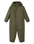 Nmmladry10 Rub Pad Snowsuit Aop Fo Lil Outerwear Coveralls Rainwear Coveralls Khaki Green Lil'Atelier