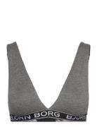 1P Soft Top Noos Solids Sport Women Sport Clothing Sport Bras - All Grey Björn Borg