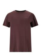 Nan W S/S Tee Sport Women Sport Clothing Sports Tops & T-shirts Sport T-Skjorte Brown Endurance