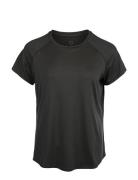 Gaina W S/S Tee Sport Women Sport Clothing Sports Tops & T-shirts Sport T-Skjorte Black Athlecia