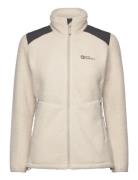 Kammweg Pile Fz W Sport Sport Clothing Sport Fleeces & Midlayers Beige Jack Wolfskin