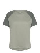 Yamy W Cool-Tech S/S Tee Sport Women Sport Clothing Sports Tops & T-shirts Sport T-Skjorte Khaki Green Endurance