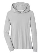 Lightweight Hooded Sun Shirt Sport Women Sport Clothing Sport Sweatshirts & Hoodies Sport Hoodies Grey Peter Millar