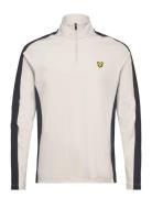 Golf Striped Midlayer Sport Men Sport Clothing Sport Fleeces & Midlayers Beige Lyle & Scott Sport