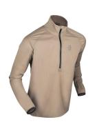 Jacket Half Zip Run 365 Sport Men Sport Clothing Sport Sweatshirts & Hoodies Sport Sweatshirts Beige Daehlie