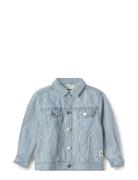 Denim Jacket Vive Outerwear Jackets & Coats Denim & Corduroy Blue Wheat