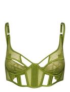 Billie Plunge Unpadded Ll Lingerie Bras & Tops Balc Tte Bras Green Hunkemöller