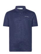 Textured Slate Polo Sport Men Sport Clothing Sport Tops Sport Polos Sport Short-sleeved Polos Navy Calvin Klein Golf